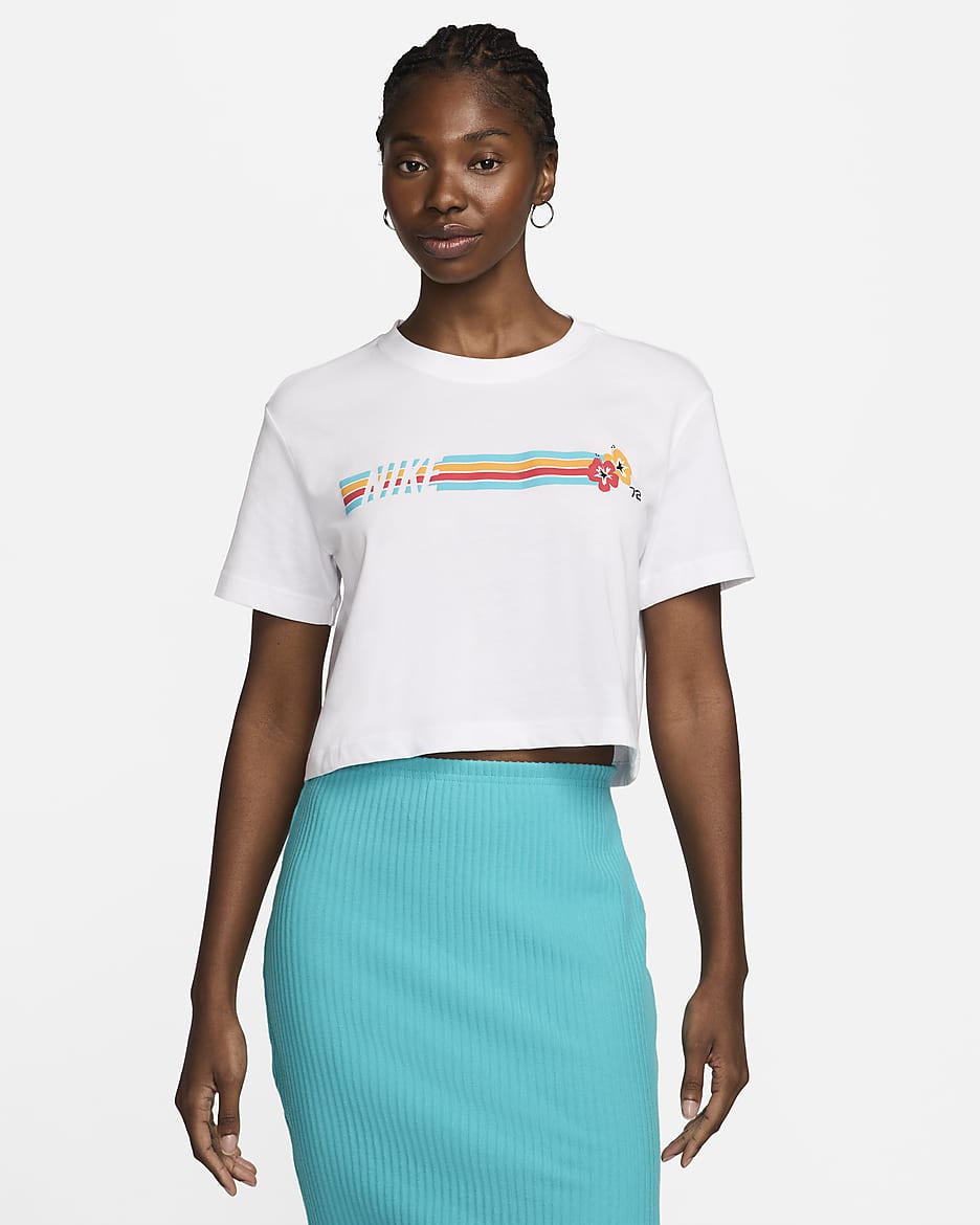 Crop nike t fashion shirt women's